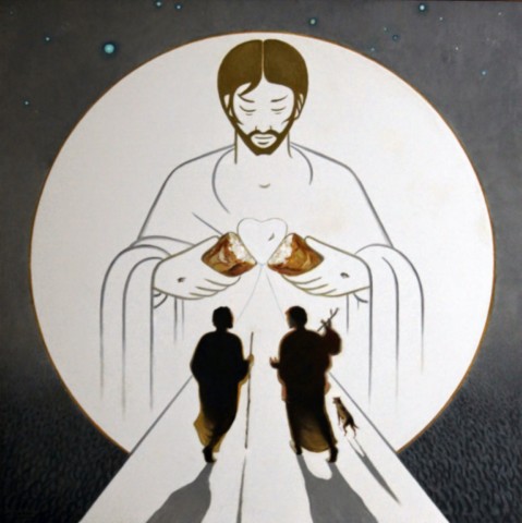 Les disciples d'Emmaüs (P. Gilles Caron, pmé)